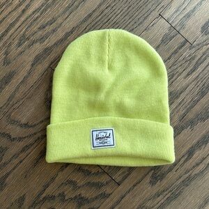 Herschel Elmer Ribbed Knit Beanie Neon Yellow